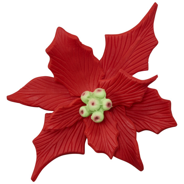 Poinsettia Gum Paste Flowers