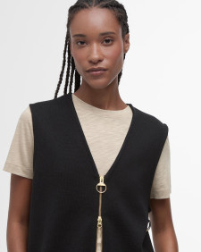 Maya Zip-Up Tank Top Classic Black