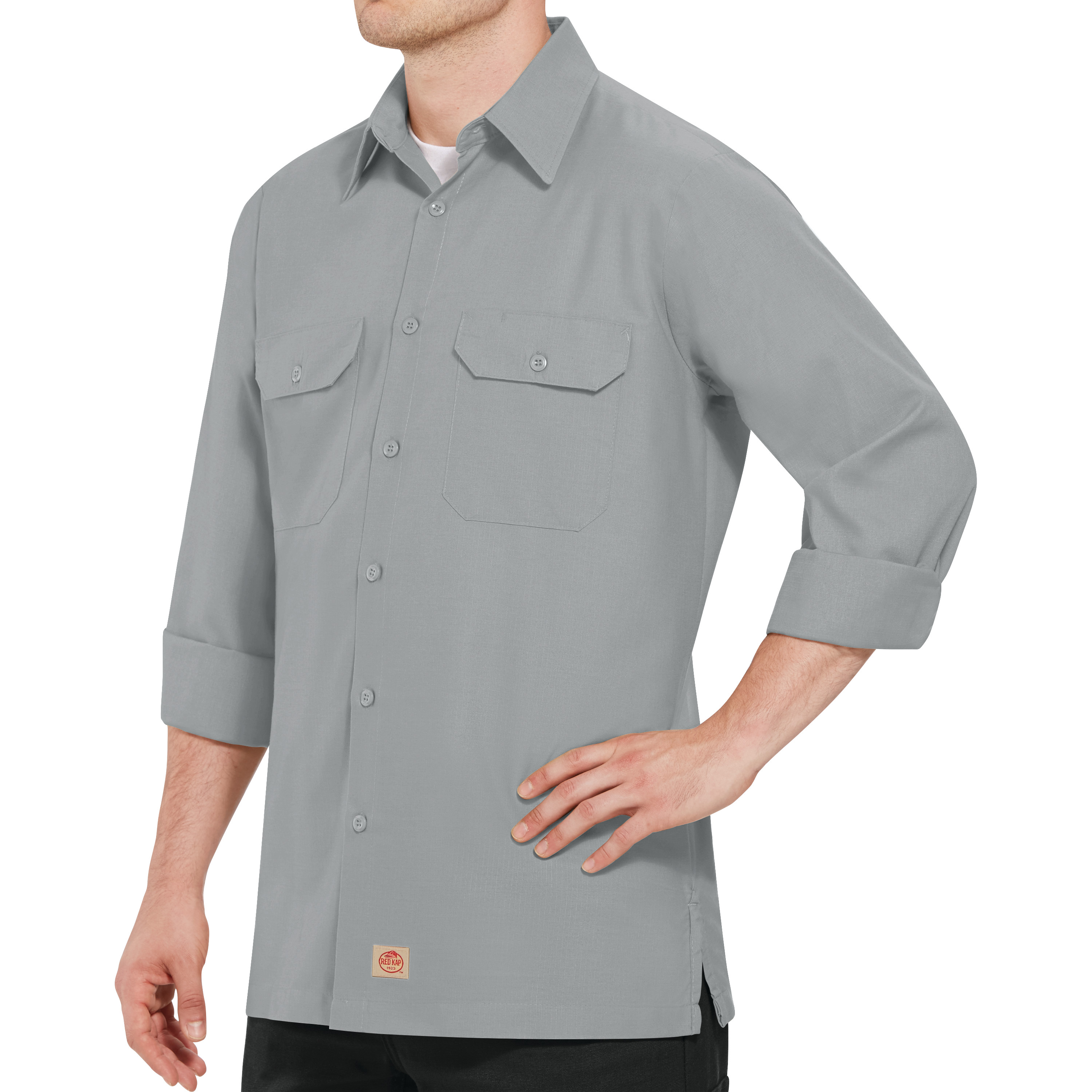 Red Kap Men's Long Sleeve Solid Rip Stop Shirt - Bild 10 von 19