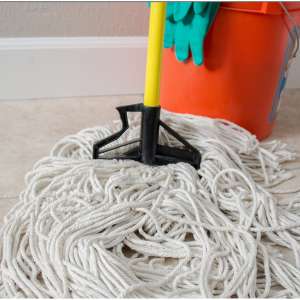 Carlisle, Sparta, Spectrum Quik-Release Fiberglass Mop Handle, 60", Yellow