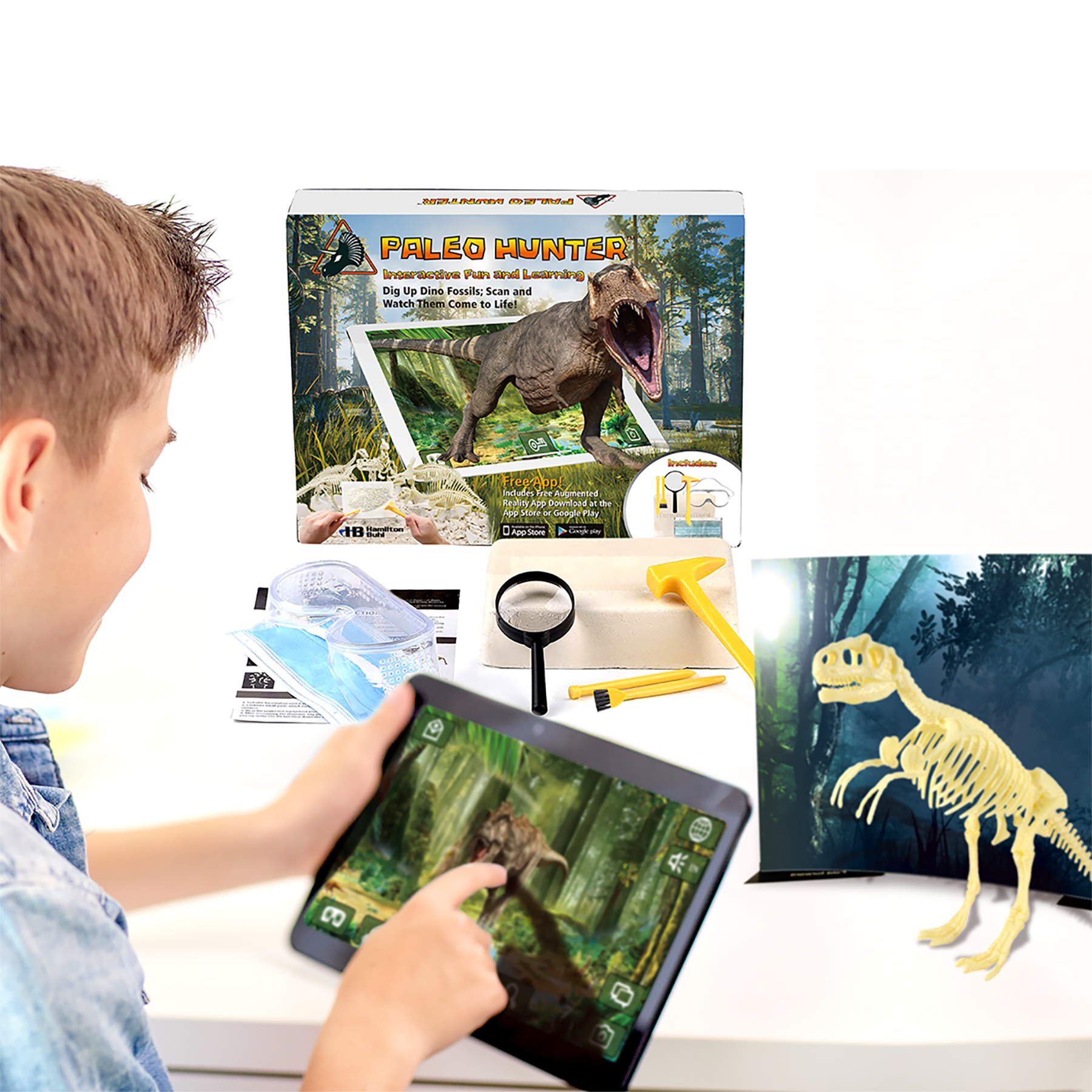 HamiltonBuhl Paleo Hunter Dig Kit for STEAM Education - All Five Dinosaurs image number null