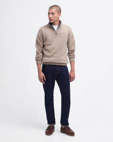 Nelson Essential Half-Zip Jumper Stone