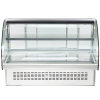 48-inch-wide 120-volt curved front Cayenne® refrigerated drop-in display case with rear access
