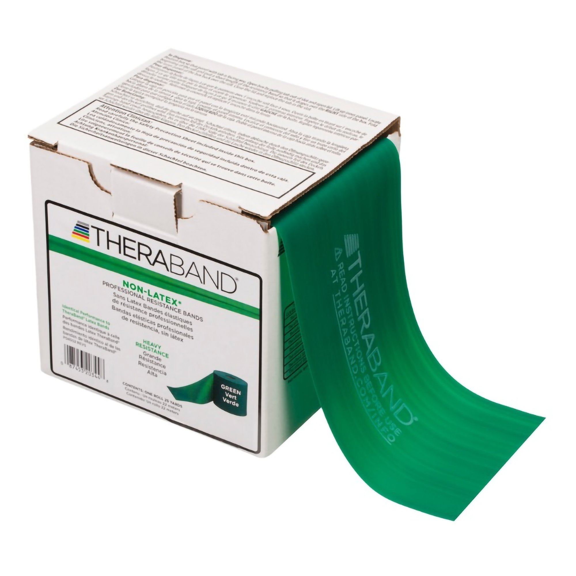 TheraBand Exercise Resistance Band, Green, 4 Inch x 25 Yard, Heavy Resistance MK 478712