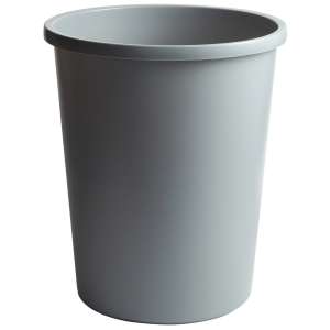 Rubbermaid Commercial, Untouchable®, 11gal, Resin, Gray, Round, Receptacle