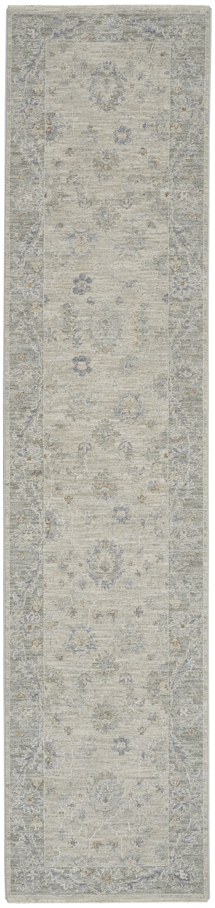 Nourison Infinite 2'3" x 10'2" Light Grey Vintage Indoor Rug