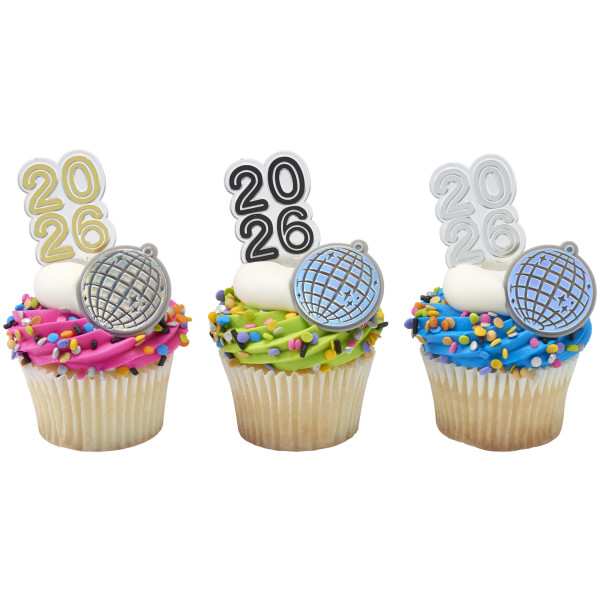 Disco Ball Cupcake Rings