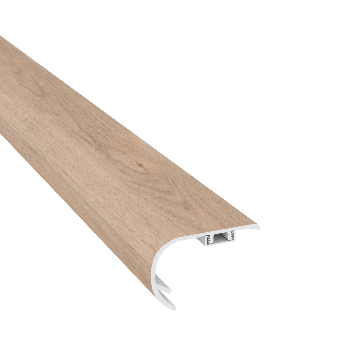 Rockaway Oak Cali Vinyl Stair Nosing Overlap view 1