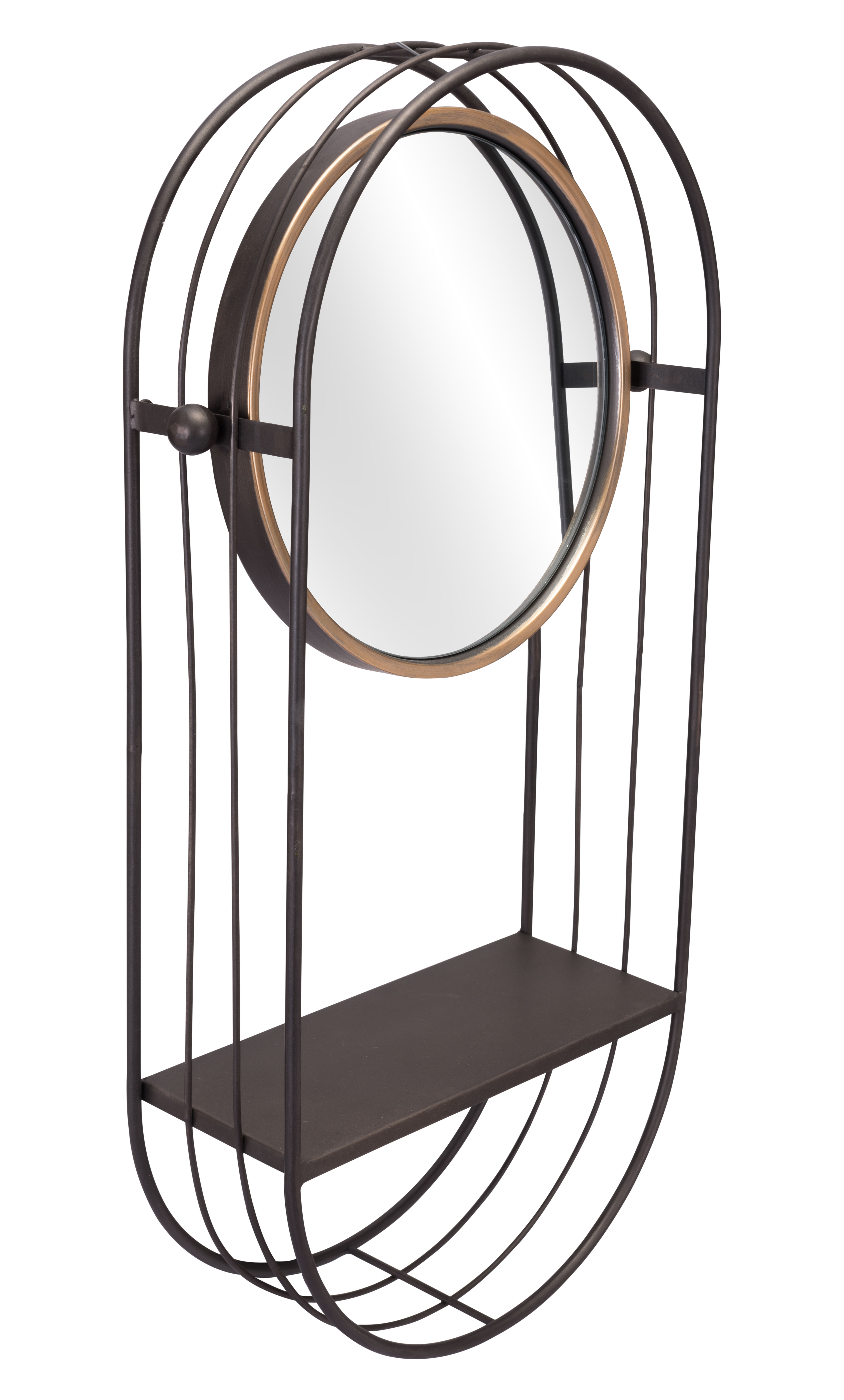Saroni Mirror Shelf Antique Gray product image