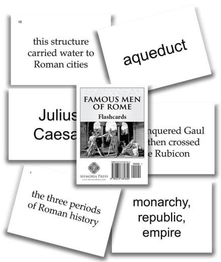 Memoria Press Famous Men of Rome Flashcards