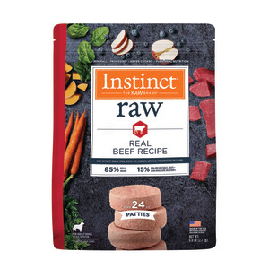 Raw Frozen Beef Patties Dog Food