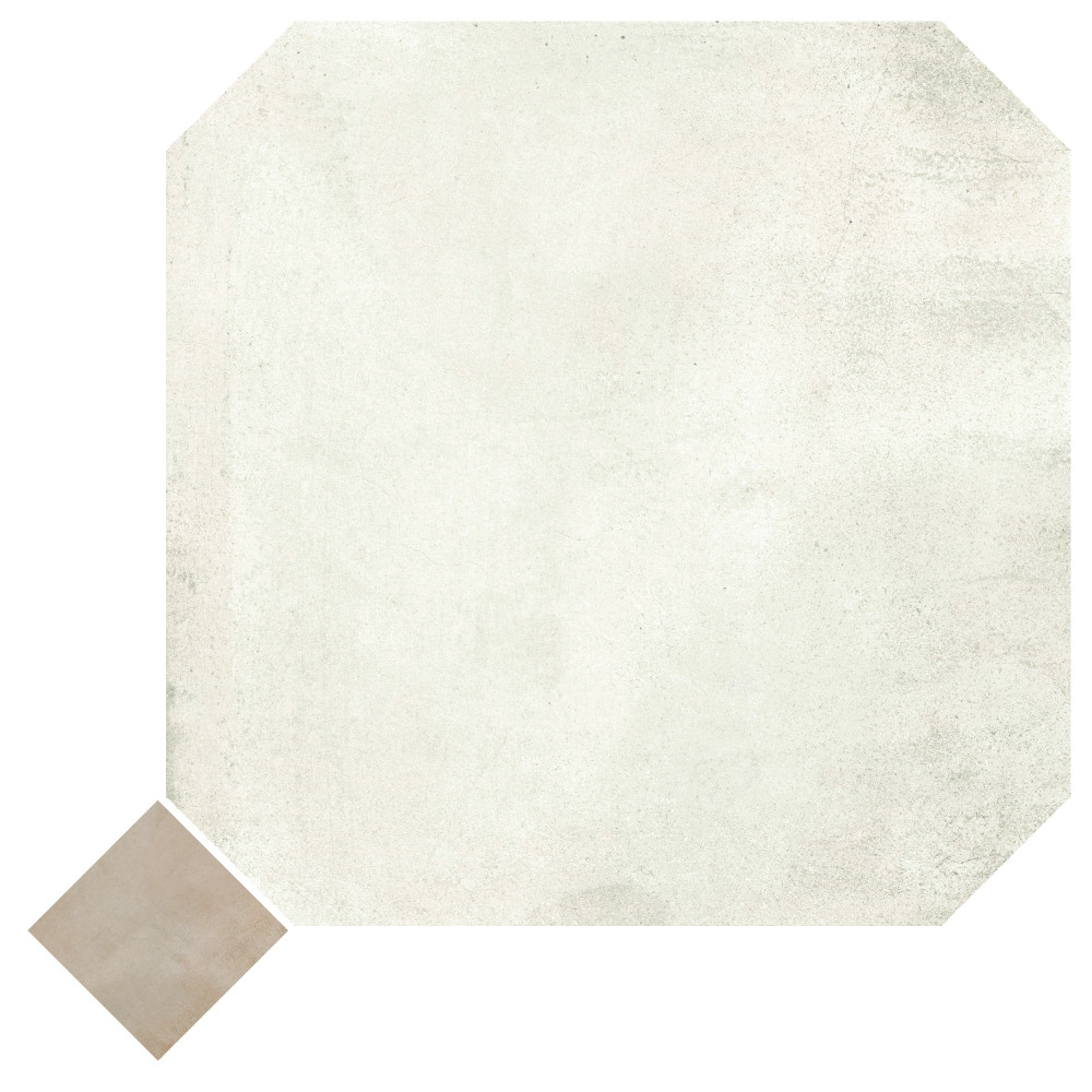 Laverton Octagon Nieve with Taco Arena 7-7/8 in. x 7-7/8 in. Porcelain Floor and Wall Tile