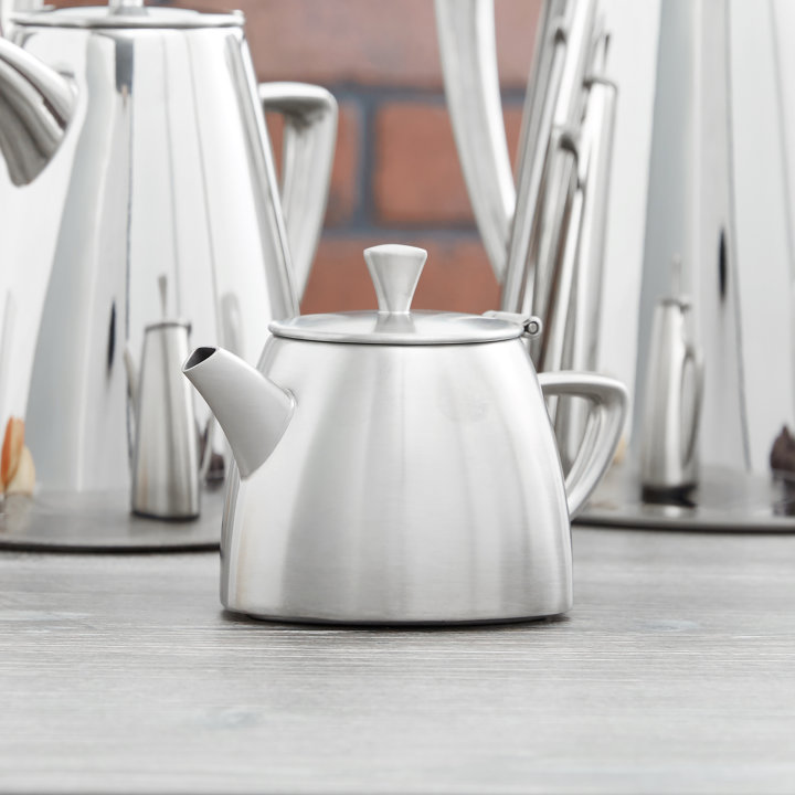 12-ounce Triennium™ stainless steel teapot in satin finish