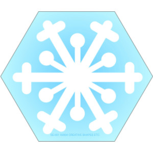 Creative Shapes Notepad, Snowflake, Mini