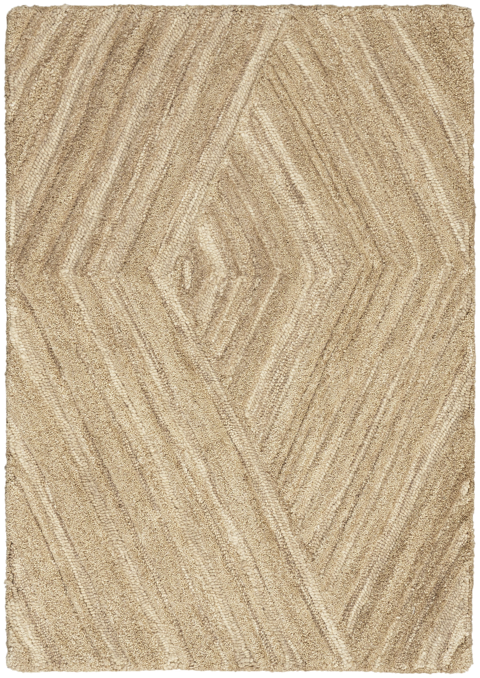 Nourison Graceful 5'3" x 7'3" Taupe Modern Indoor Rug