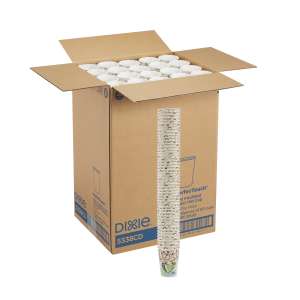 Dixie®, PerfecTouch Insulated Paper Hot Cups, 8 oz, Multicolor