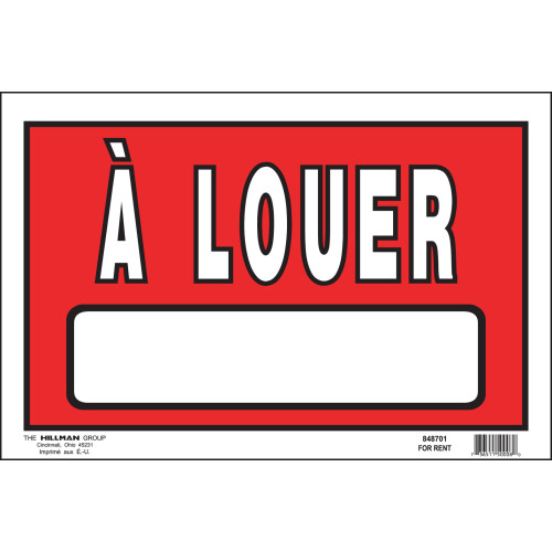 French For Rent Sign, 8