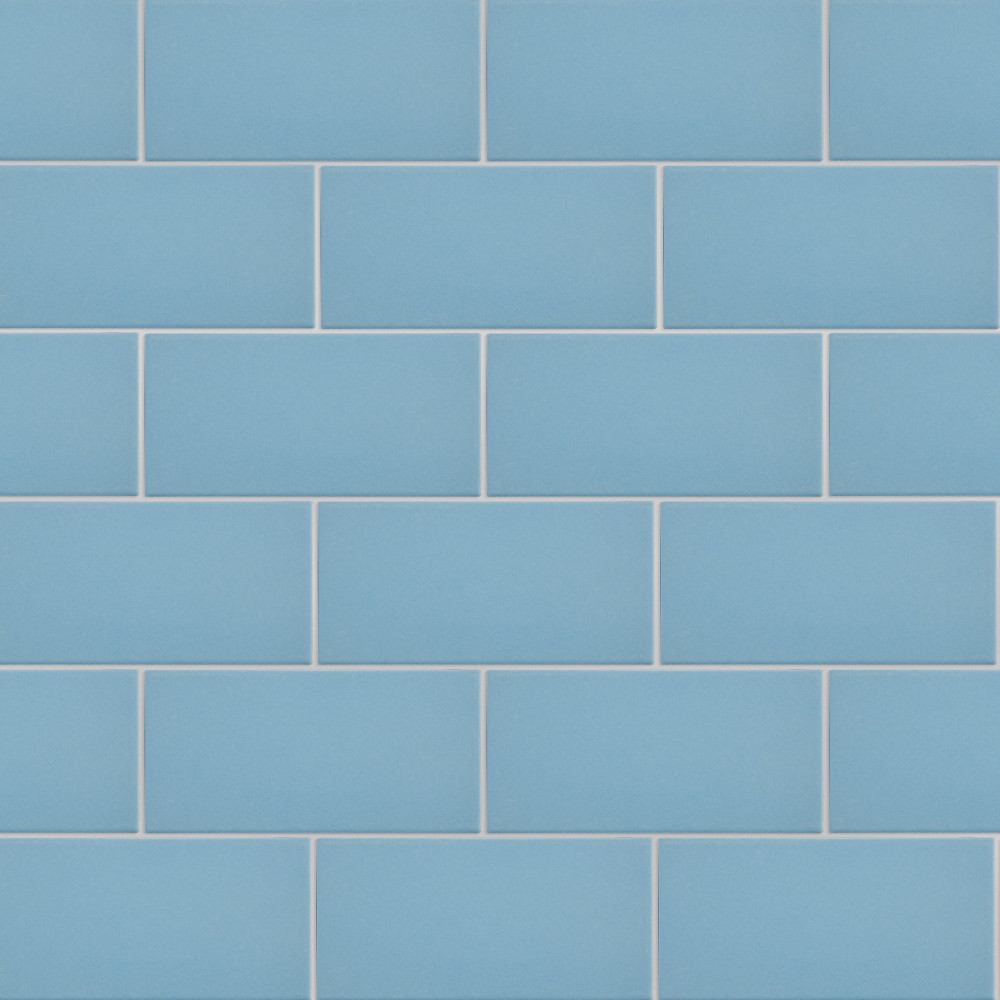 Piscina Matte Blue with BioTech 4-3/4 in. x 9-5/8 in. Porcelain Floor and Wall Tile