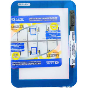Magnetic Locker Dry Erase Board with Marker, 5" x 7", Assorted