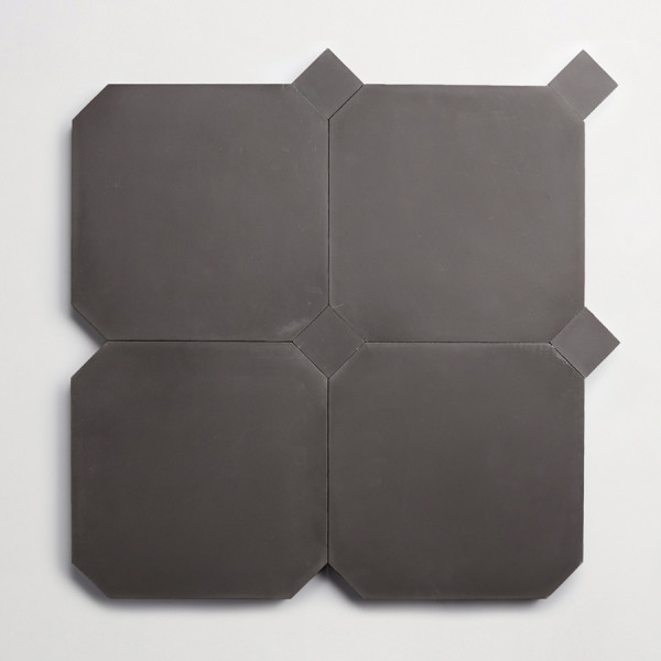 cement | pavimenti act I | charcoal | paradiso octagon + bouchon (bundle)