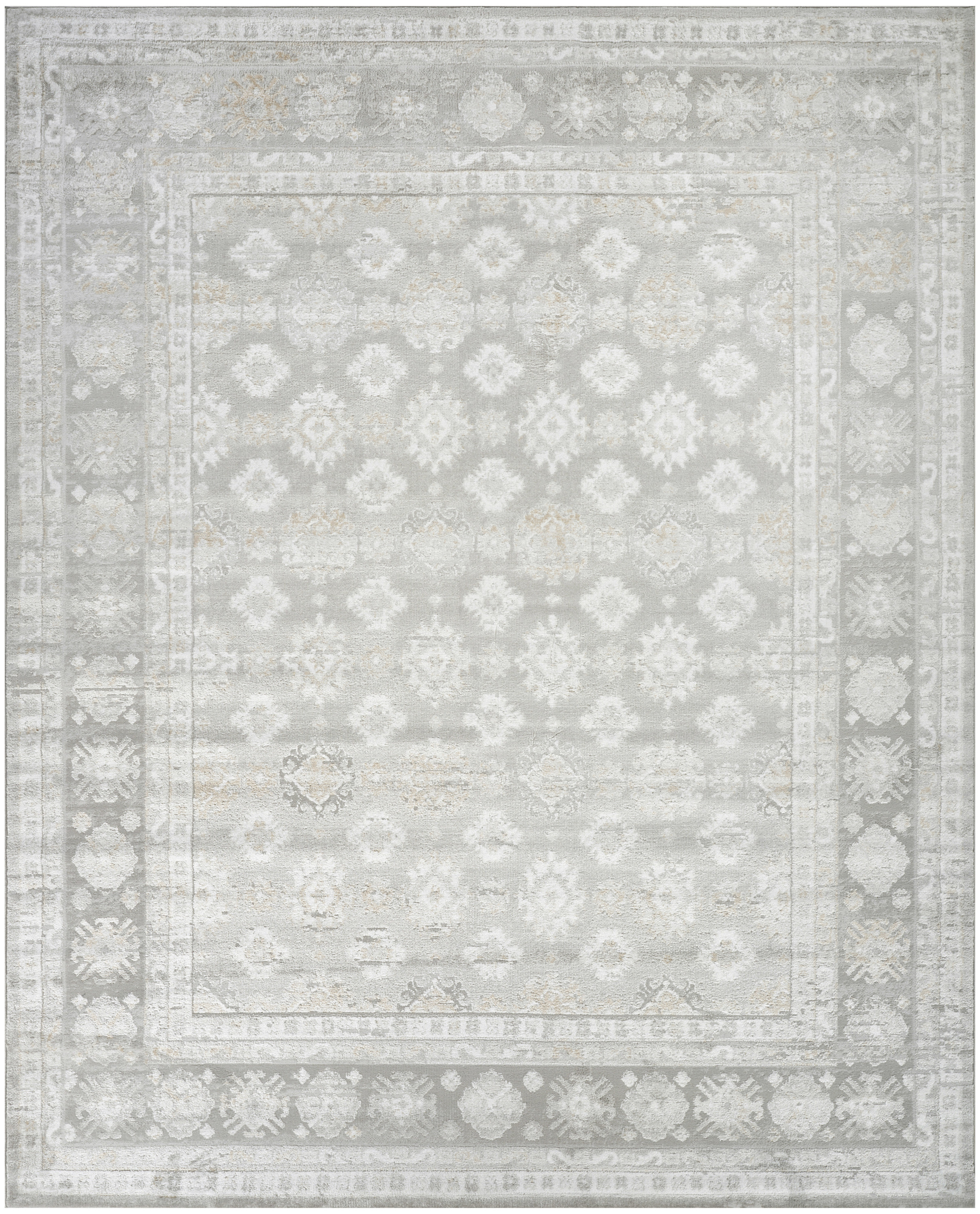 Nourison Dekor 7'10" x 9'10" Grey Vintage Indoor Rug