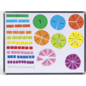 Magnetic Fraction Tiles, 106 Pieces