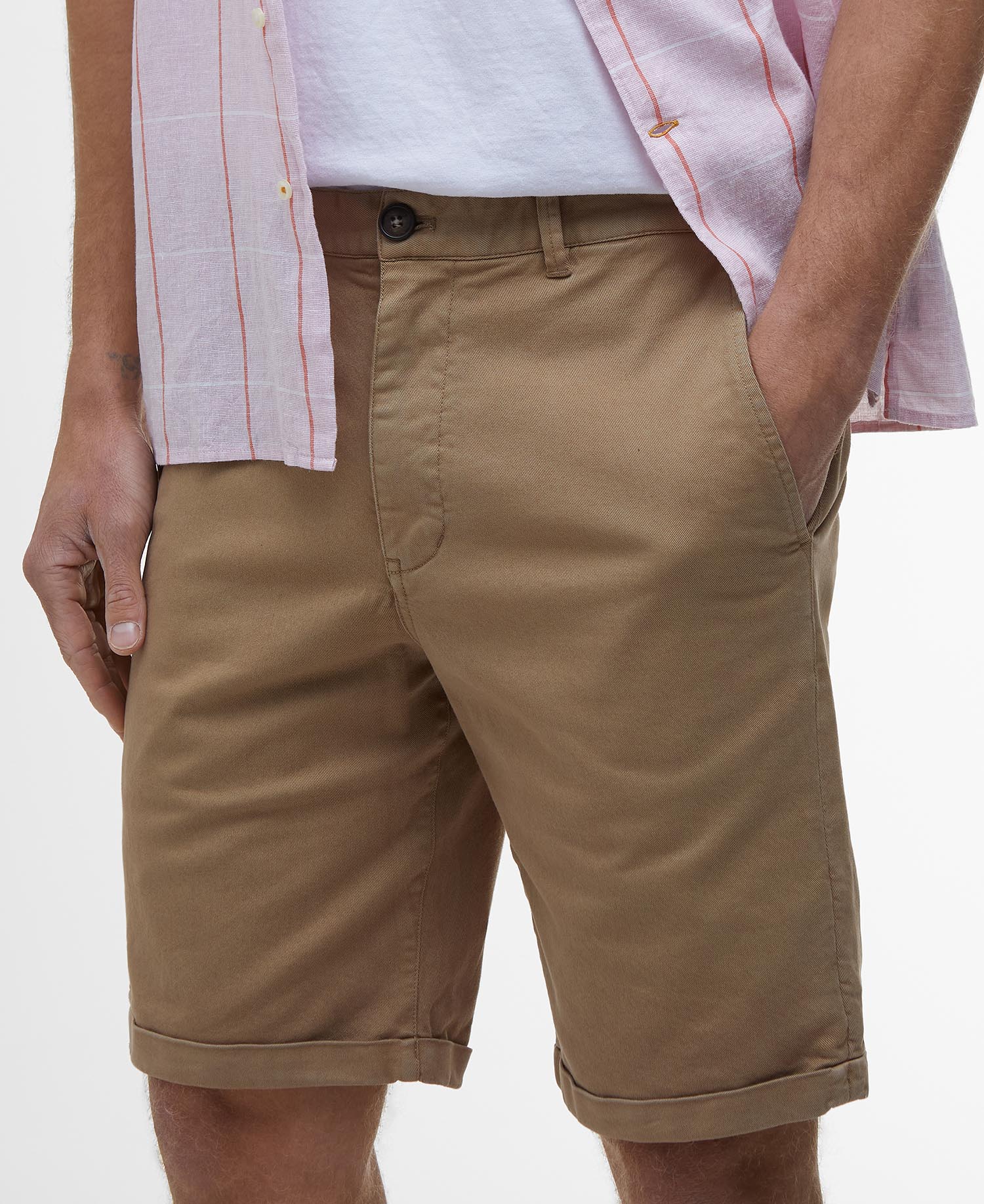 Shorts chino in twill lavato image number 3