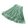 Rubbermaid Commercial, Super Stitch, Blend Looped-End Wet Mop Head with 1" Headband, 24 oz, Green
