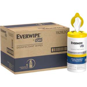 Tork, Everwipe® Disinfectant Wipes,  75 Wipes/Container