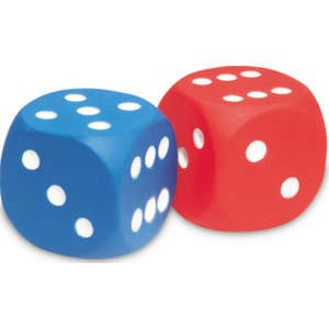 Foam Dice, Dot Dice, Set of 2