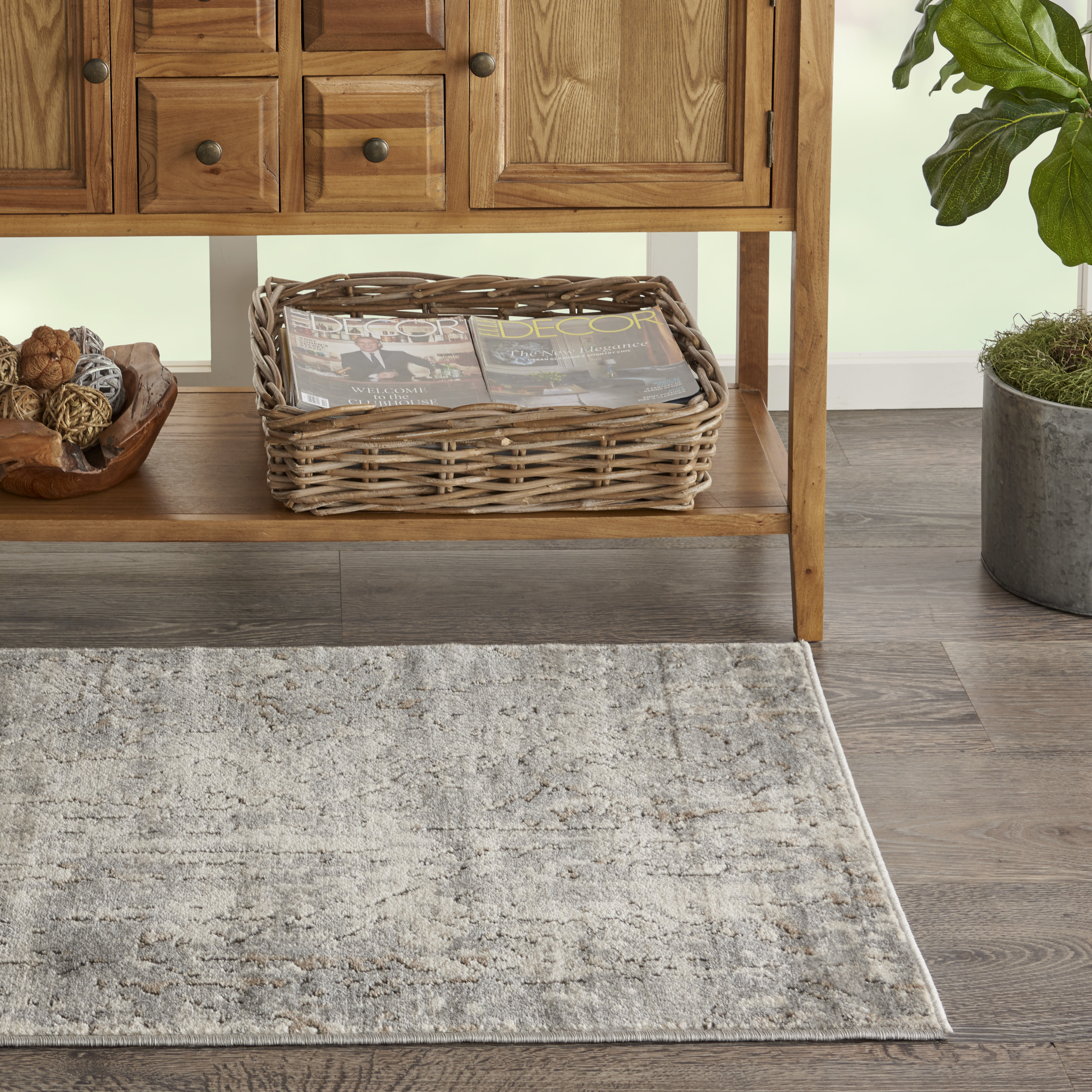 Nourison Quarry 2'2" x 3'9" Beige Grey Modern Indoor Rug