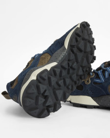 Barbour x Flower Mountain Yamano 3 Uni Trainers Navy Olive