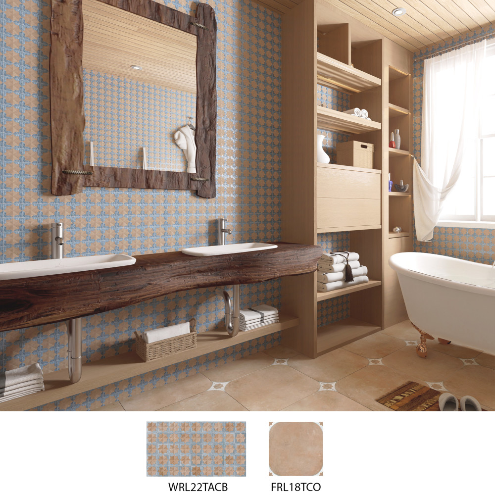 Tetuan Astre Cotto Blue 12-1/8 in. x 21-7/8 in. Porcelain Wall Tile