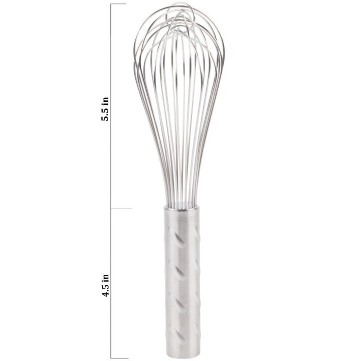 10-inch stainless steel piano whip