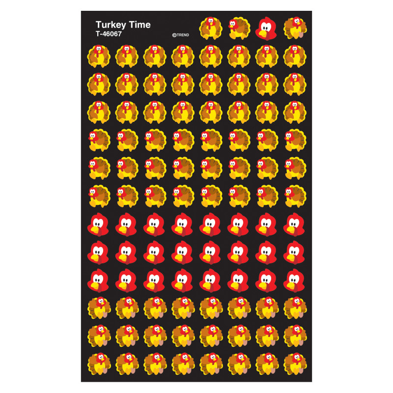Turkey Time superShapes Stickers, 800 ct