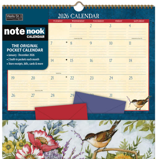 Heart & Home 2027 Note Nook Wall Calendar