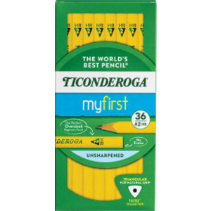My First&reg; Tri-Write&trade; Primary Size No. 2 Pencils without Eraser, Box of 36