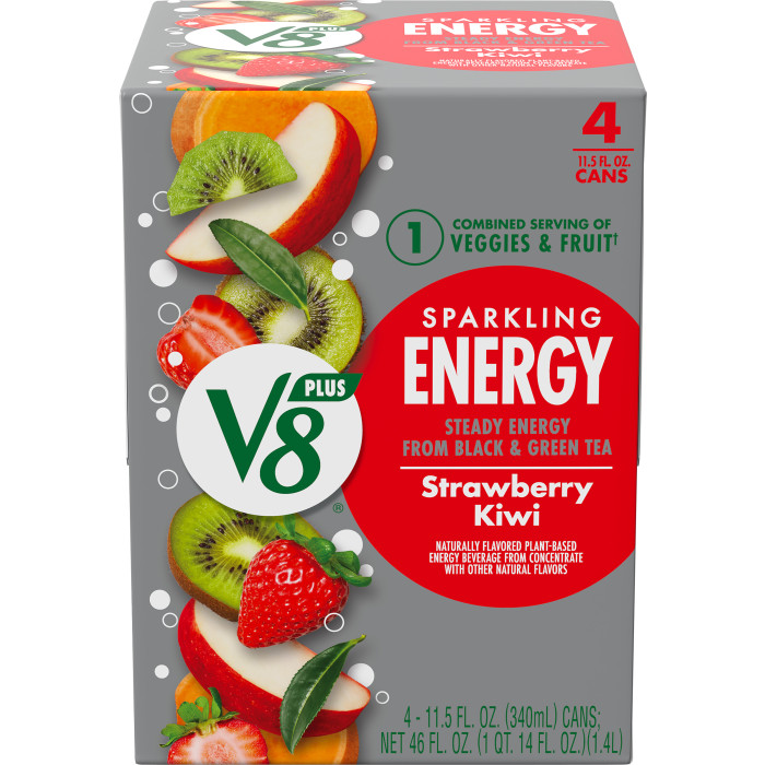 Sparkling Strawberry Kiwi Juice Energy Drink