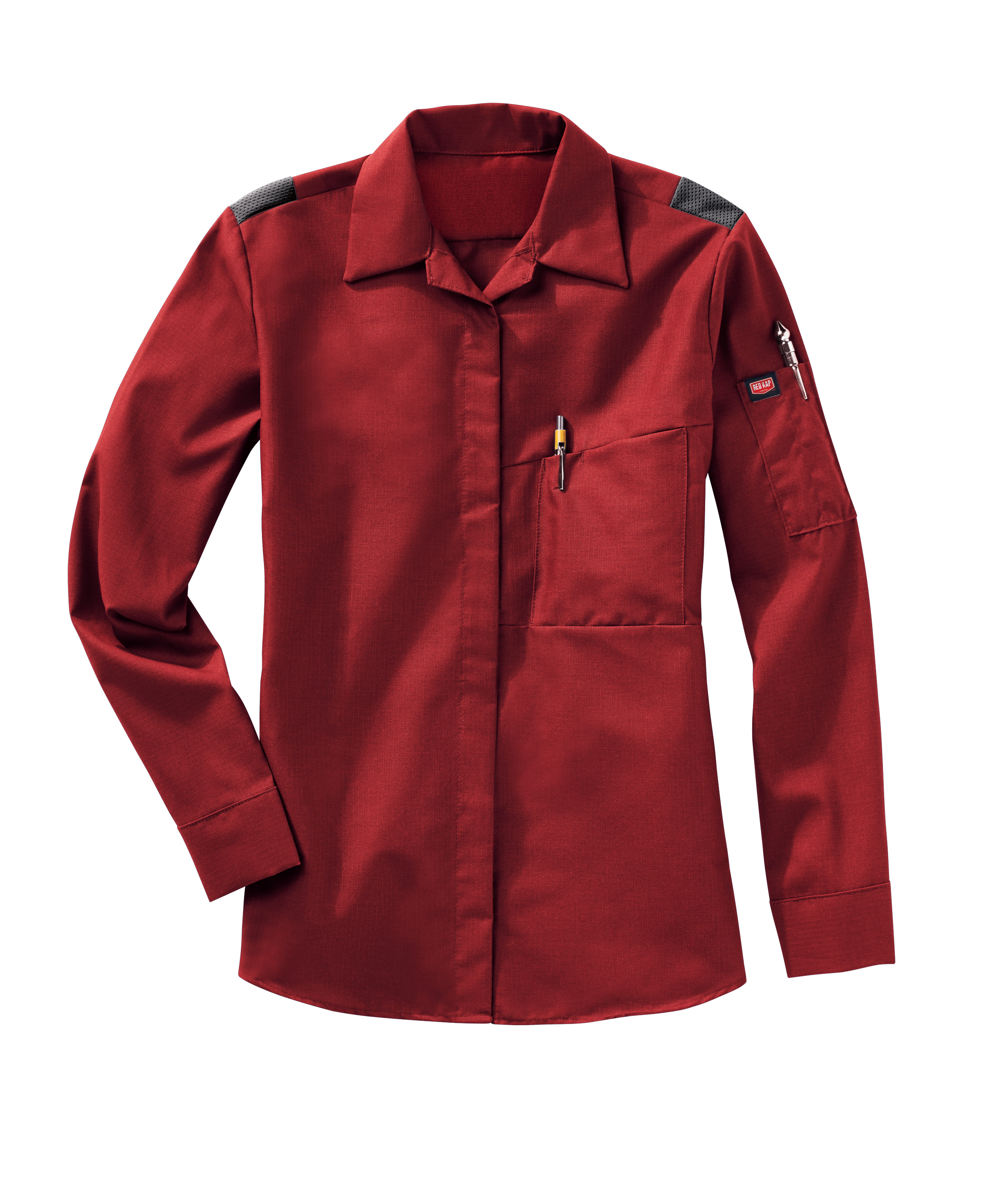 Camisa Red Kap para mujer manga larga Performance Plus Shop con tecnología OilBlok - Imagen 21 de 26