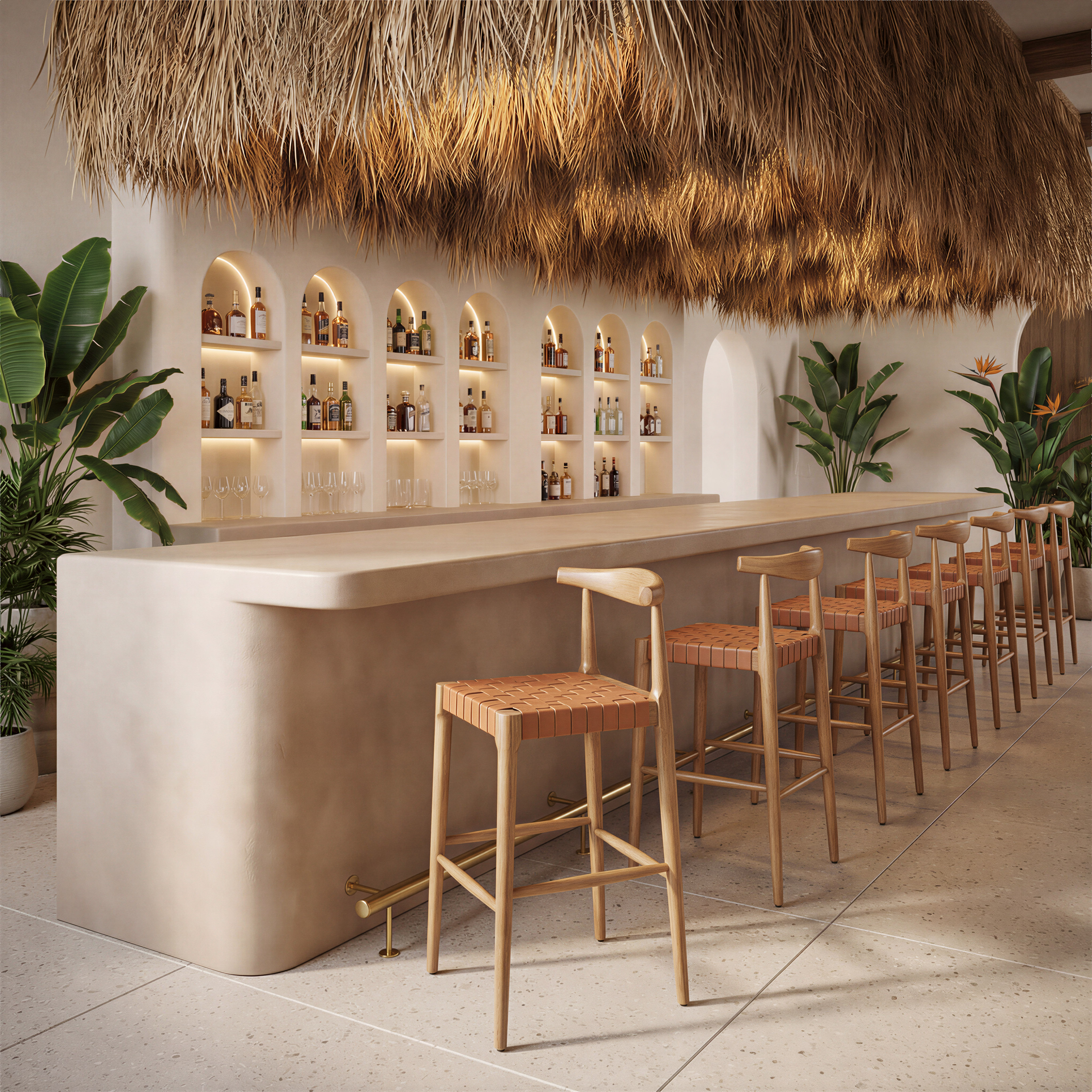 Bandani Barstool Tan product image