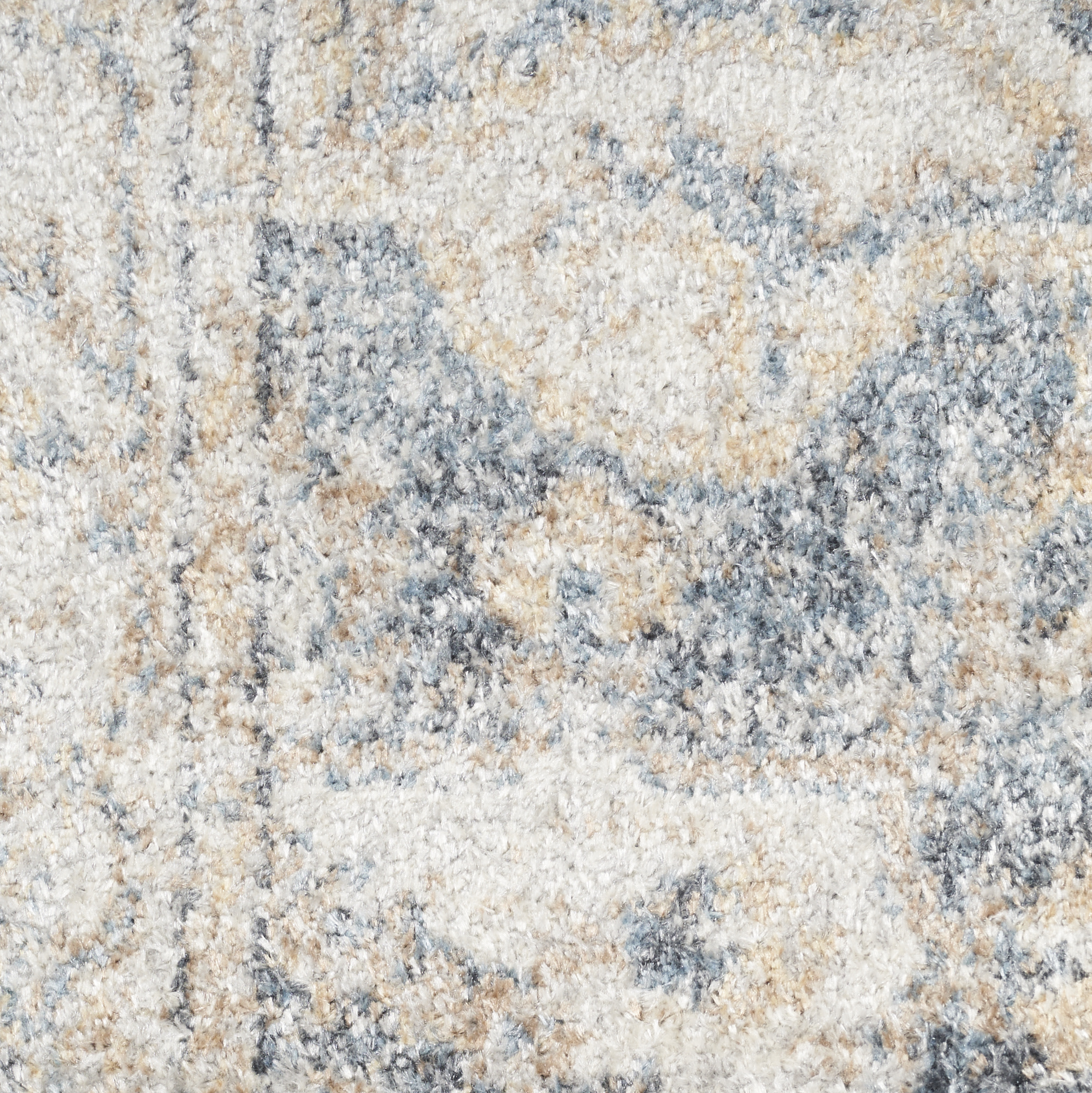 Nourison Astra Machine Washable 10' x 14' Grey Blue Vintage Indoor Rug