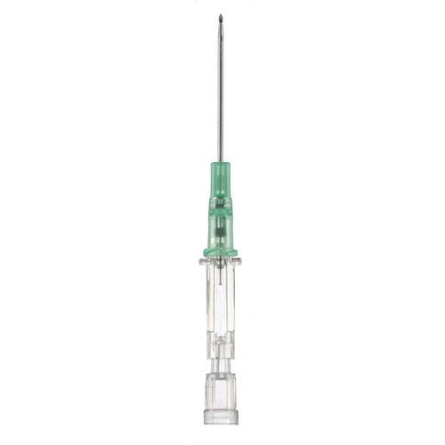 Introcan® Safety IV Catheter 18G x 1.1/4" Straight Polyurethene- 50/Box