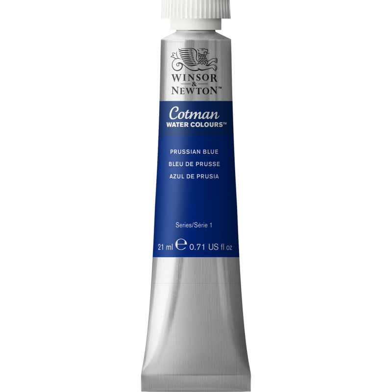 Cotman Watercolor Paint, 21 mL Tube, Prussian Blue