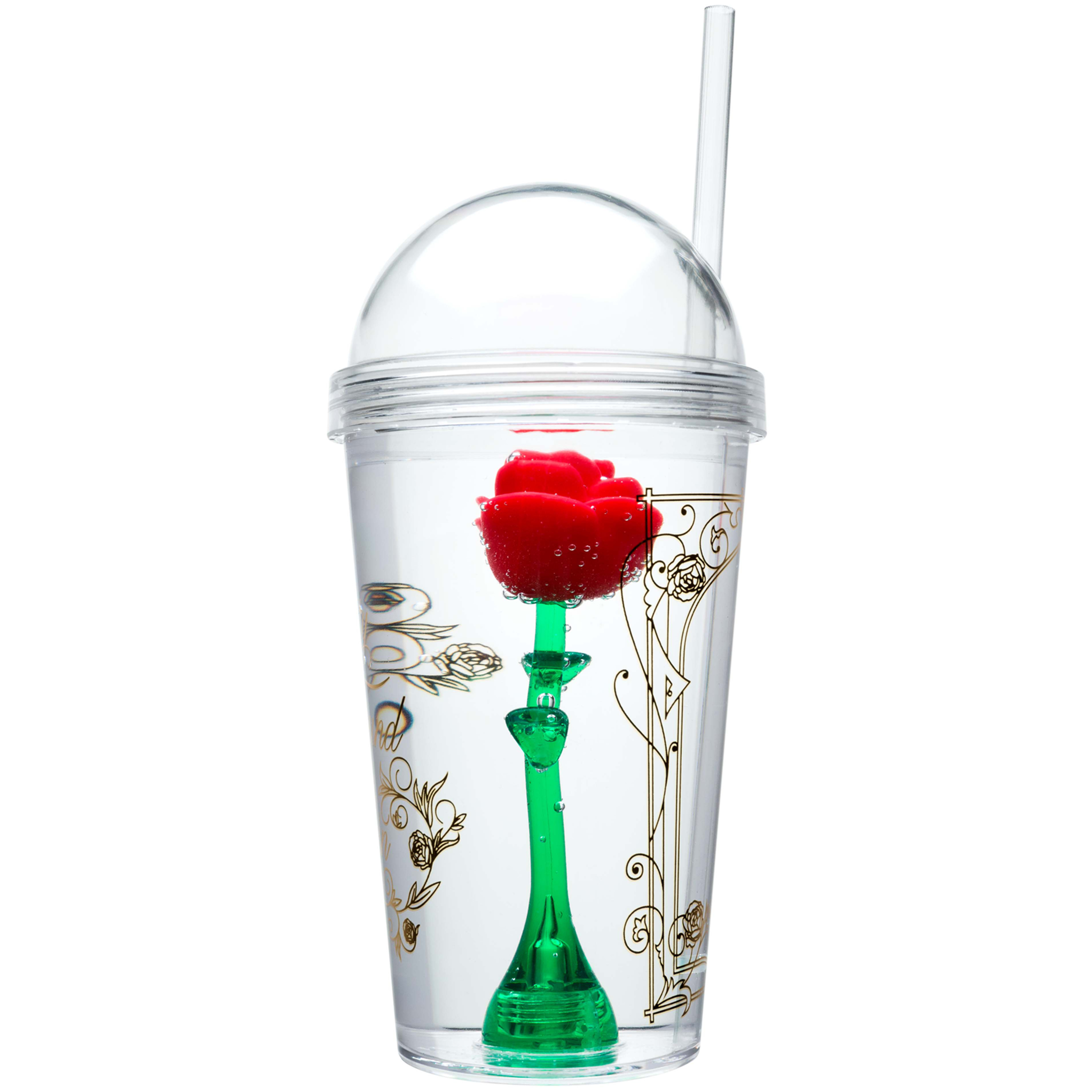 Beauty And The Beast 22 ounce Kid’s Tumbler, Enchanted Rose