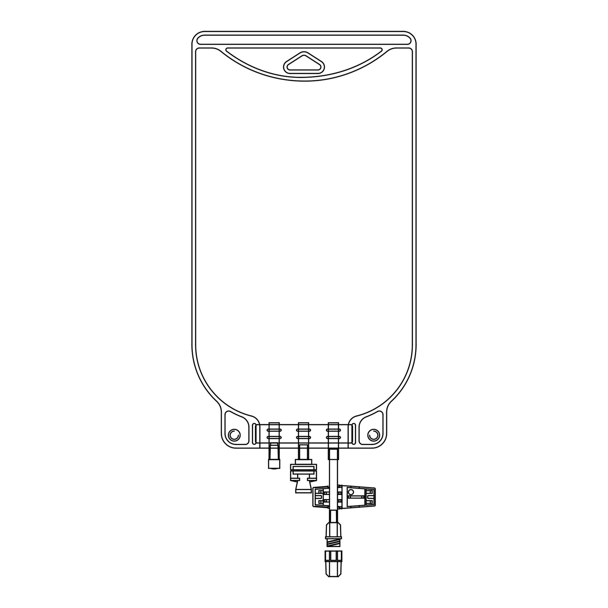 McKesson Brand BAG, EVA W/ FML CONN 2000ML (50/CS)