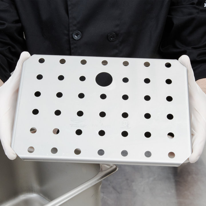Half-size Super Pan 3® stainless steel false bottom