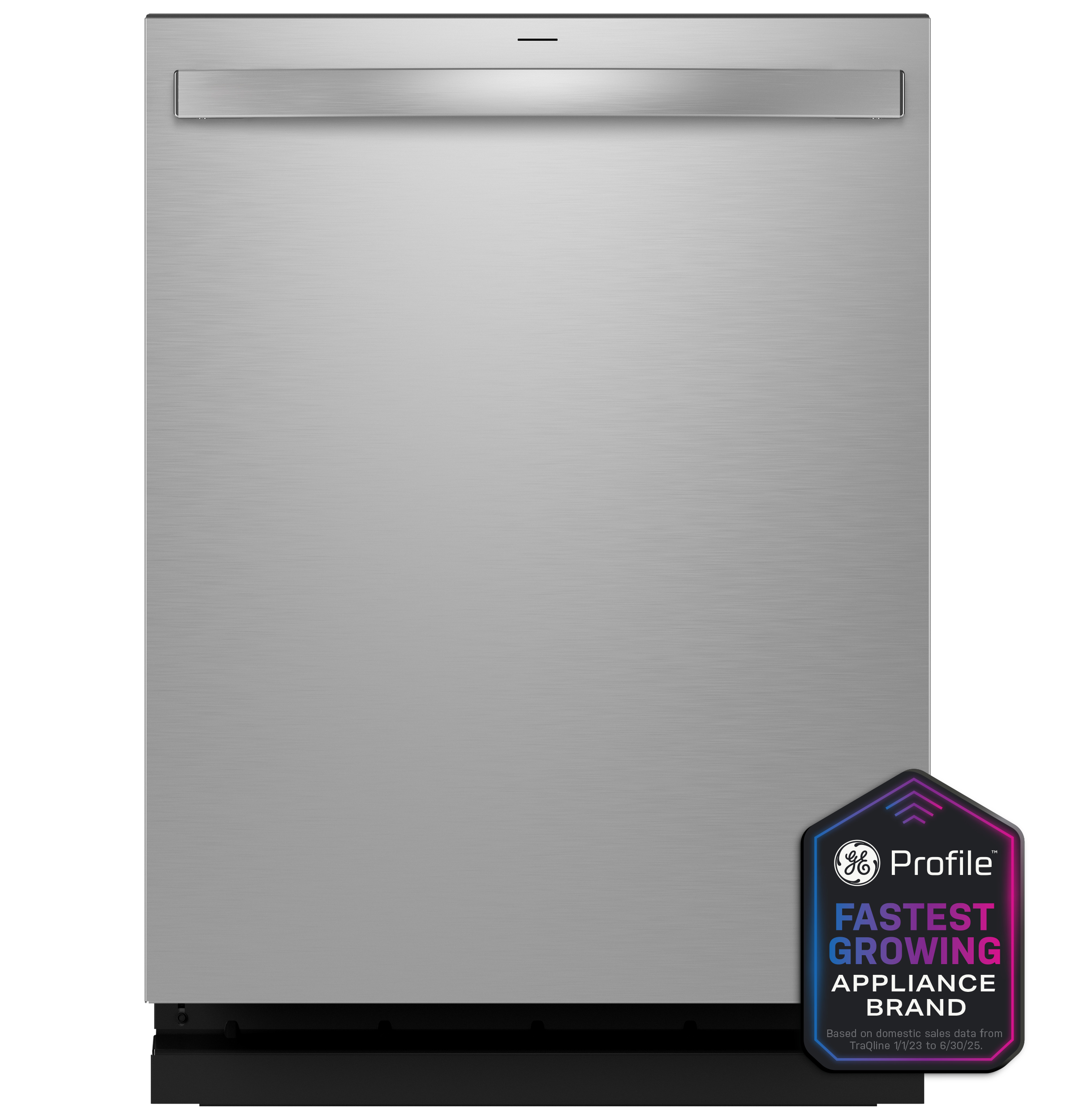 GE Profile™ ENERGY STAR® Fingerprint Resistant Top Control Stainless Interior Dishwasher with Microban™ Antimicrobial Technology