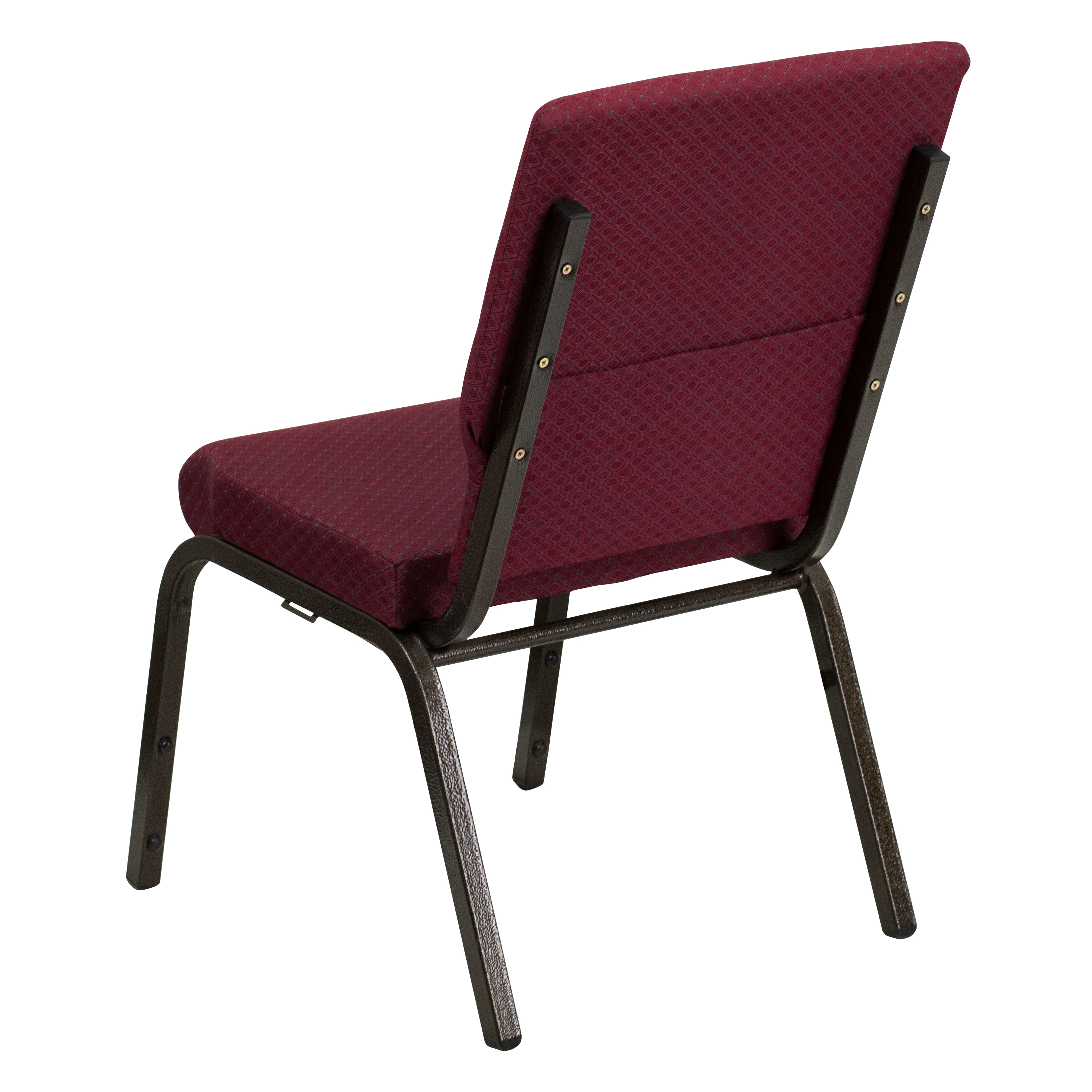 HERCULES Series 18.5''W Stacking Church Chair in Purple Fabric - Gold Vein Frame - Picture 123 of 140
