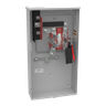 Meter Socket, Ringless, 320A, 600V, 1-Phase, 4-Jaw, OH/UG, Lever-Bypass, Surface-Mount, NEMA 3R, Large Closing Plate