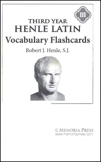 Memoria Press Henle Latin 3rd Year Vocabulary Flashcards